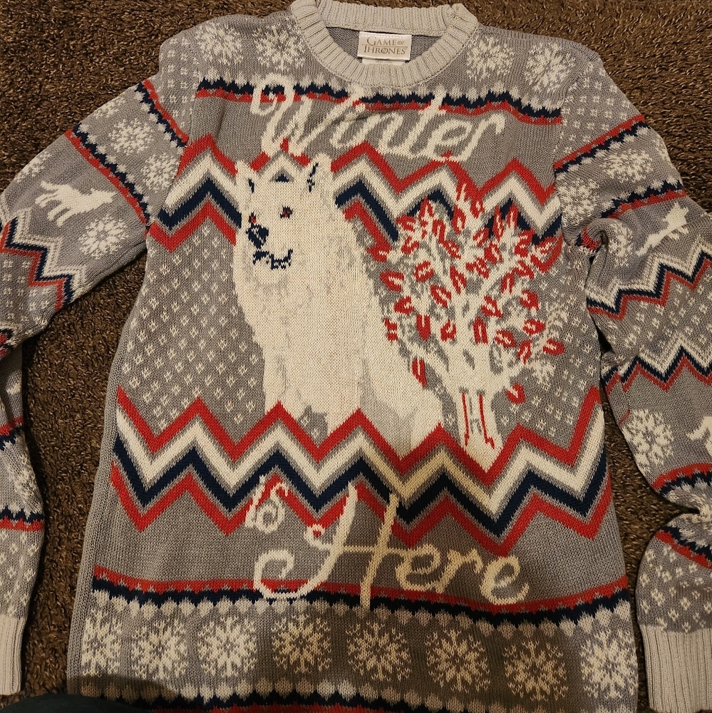 Game of thrones winter is here wolf sweater